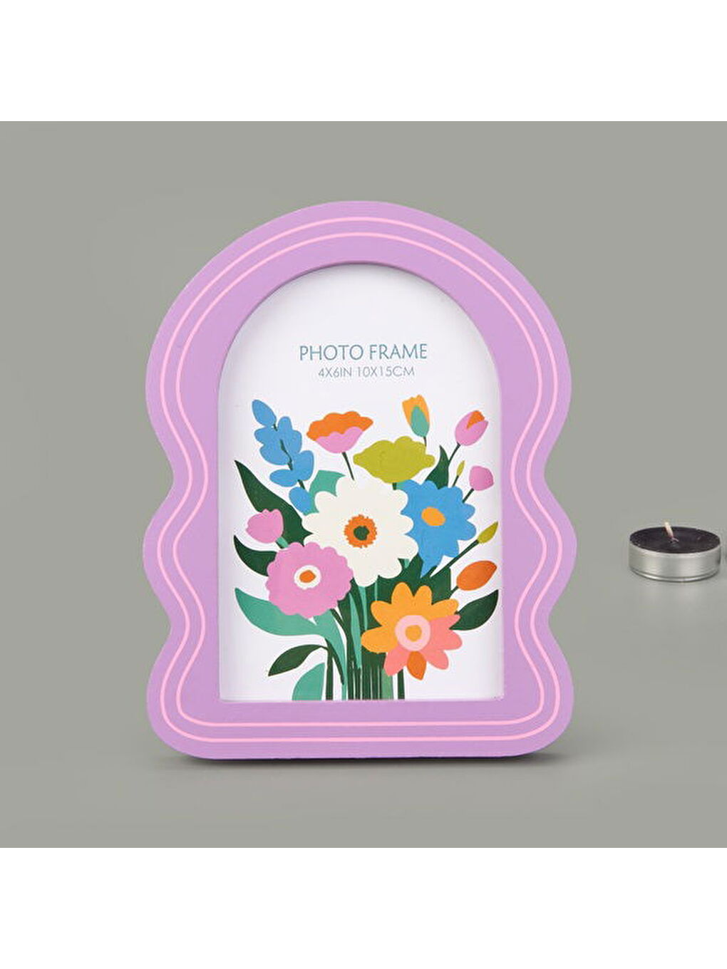 Deco Camelia Fotoğraf Çerçevesi - Mor - 10x15 cm-3