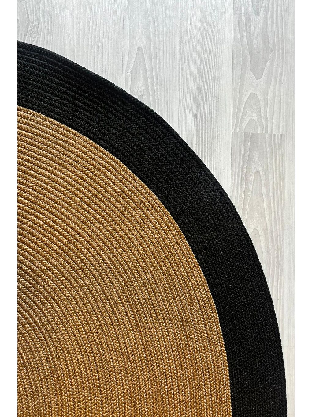 Bej Natural Jüt Halı El Dokuma Hasır Yolluk Bohem Jüt Kilim HMFJUT858 100 x 200 cm-4