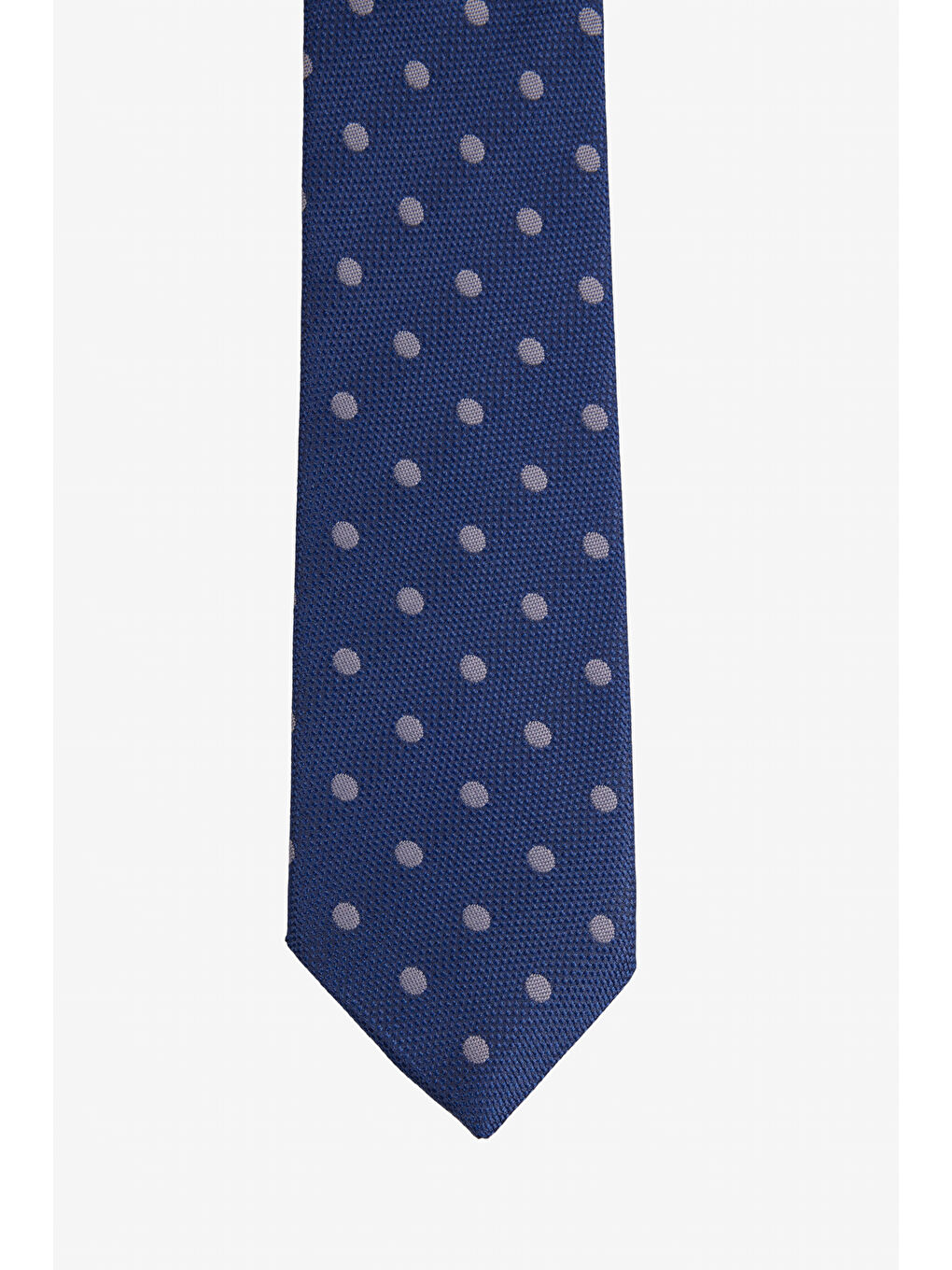 Erkek Lacivert-Gri Desenli Kravat-1