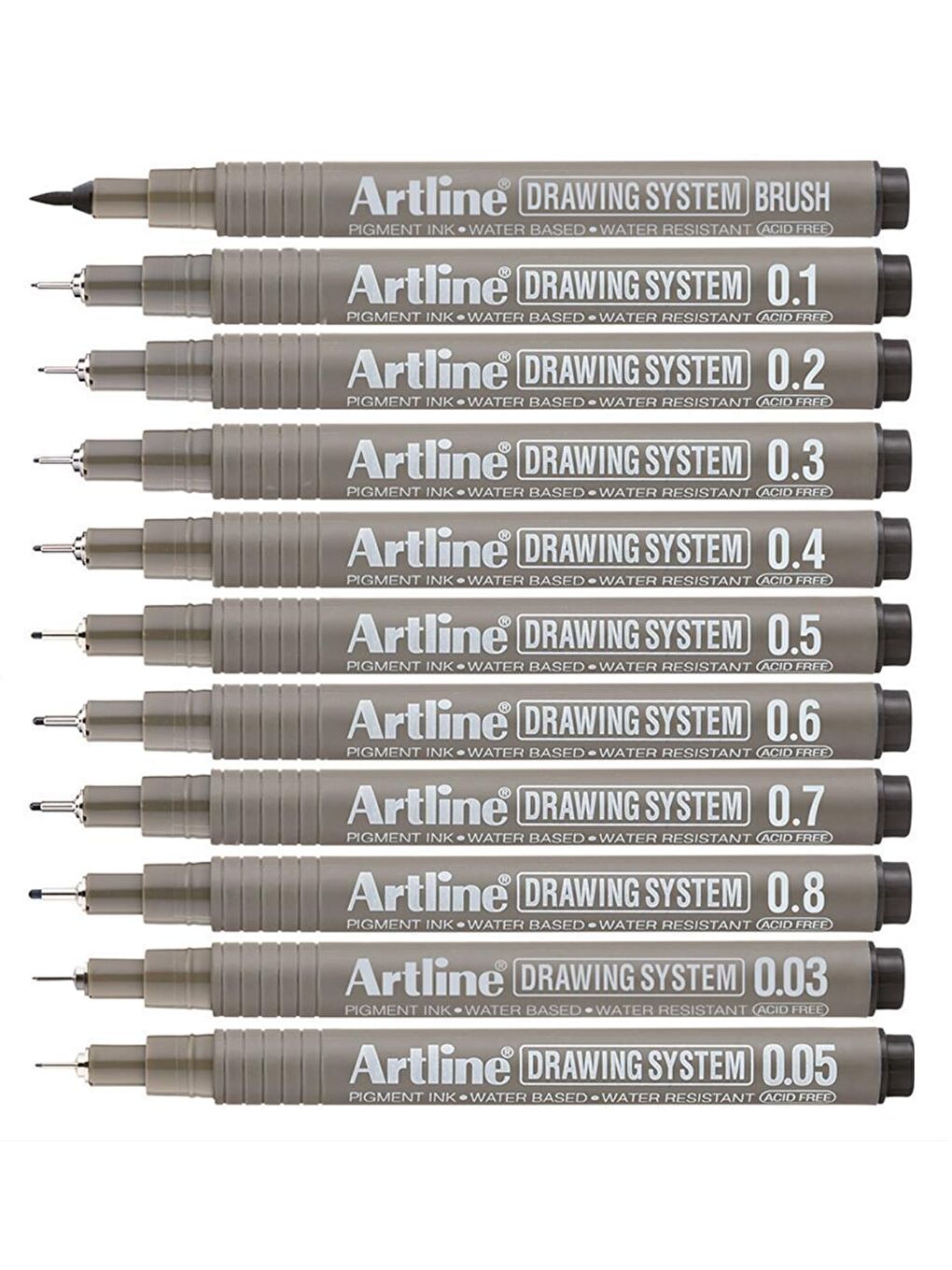 Artline Siyah Drawing System Teknik Çizim Kalemi 11 Li Set