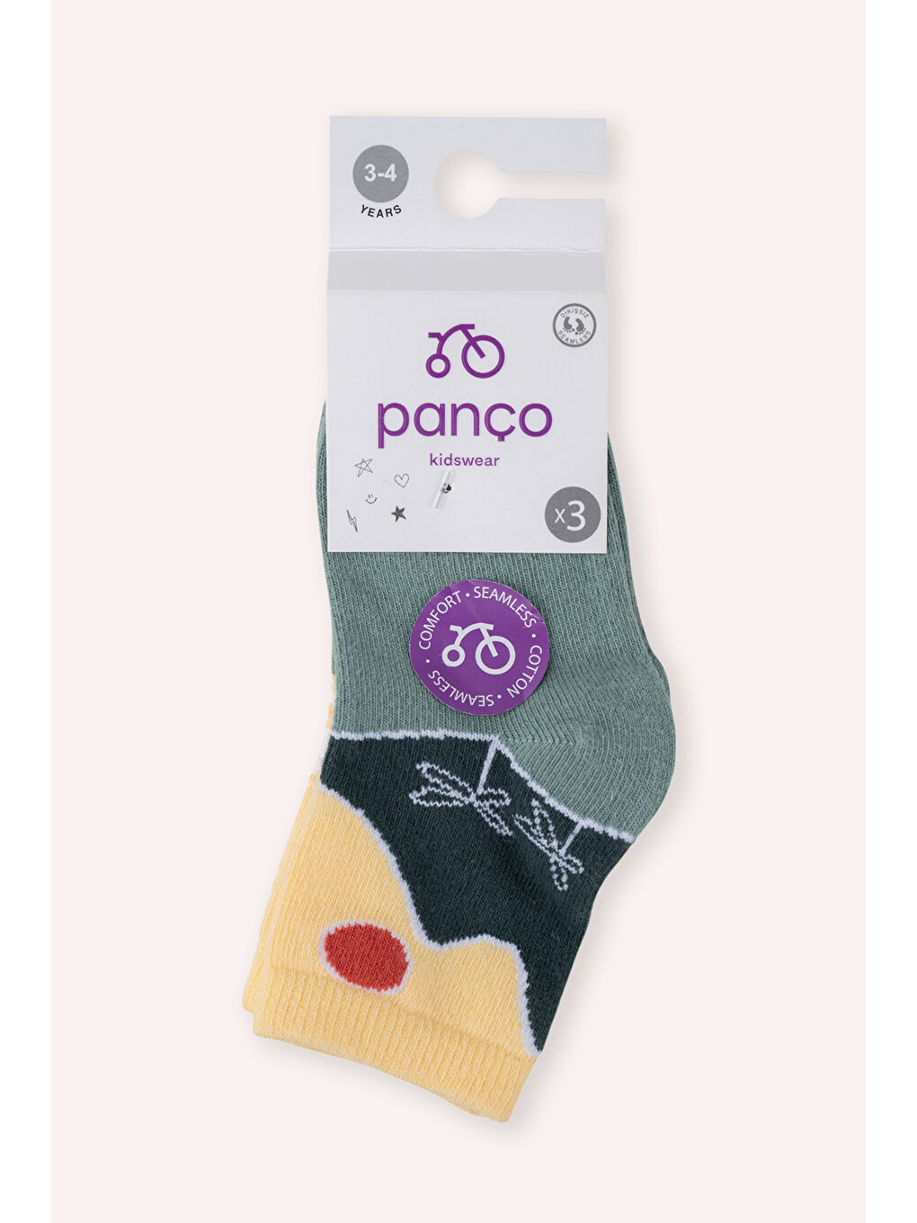 Karışık Erkek Çocuk 3'lü Soket Çorap Seti-1