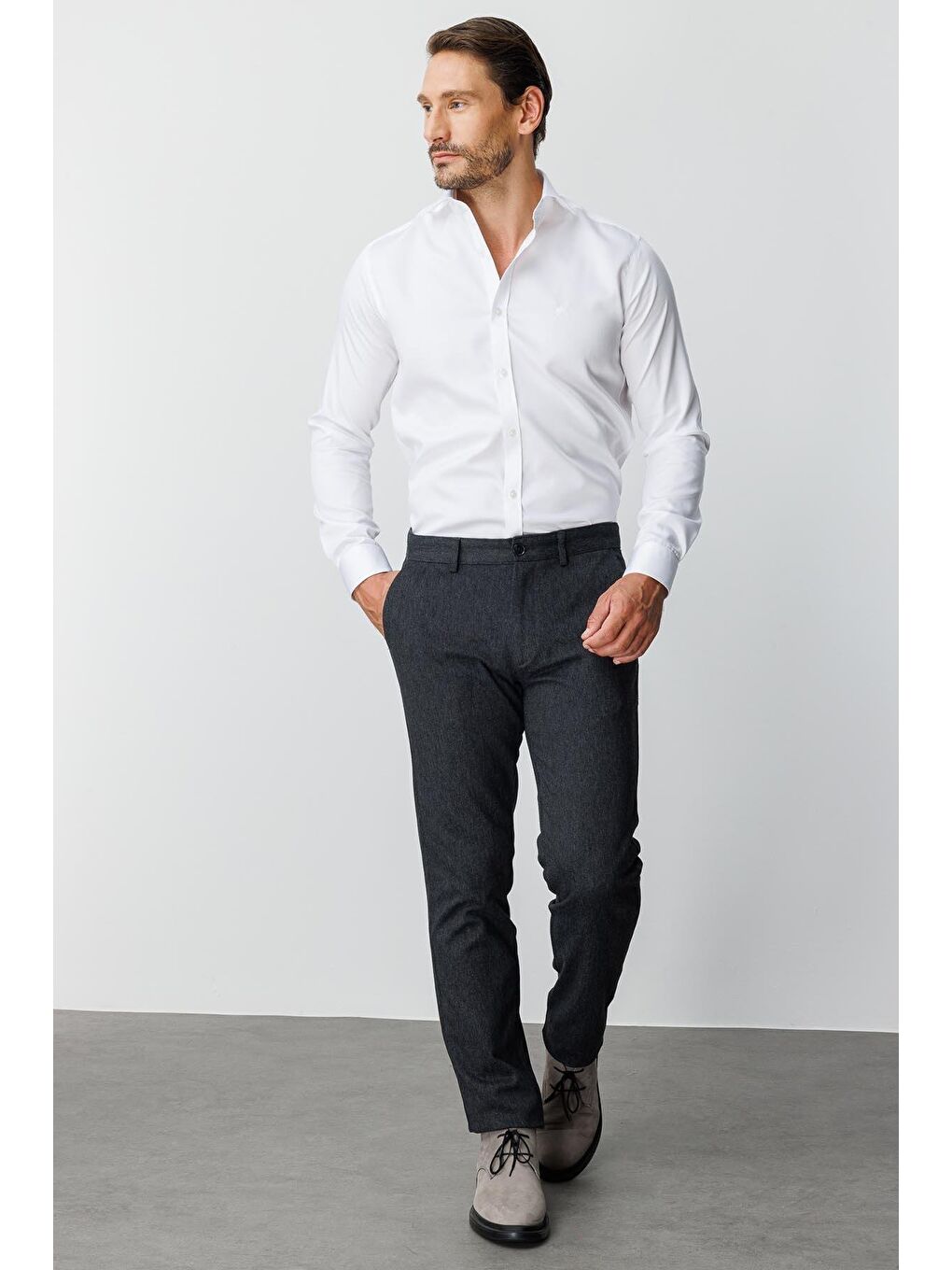 Siyah Erkek Rahat Kalıp Pantolon