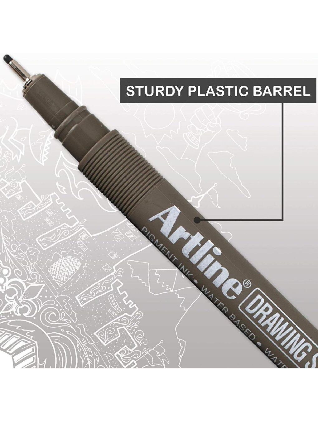 Artline Siyah Drawing System Teknik Çizim Kalemi 11 Li Set - 6