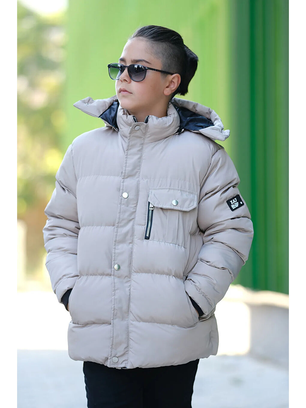 Bej Erkek Çocuk Şişme Mont KM.0041-2