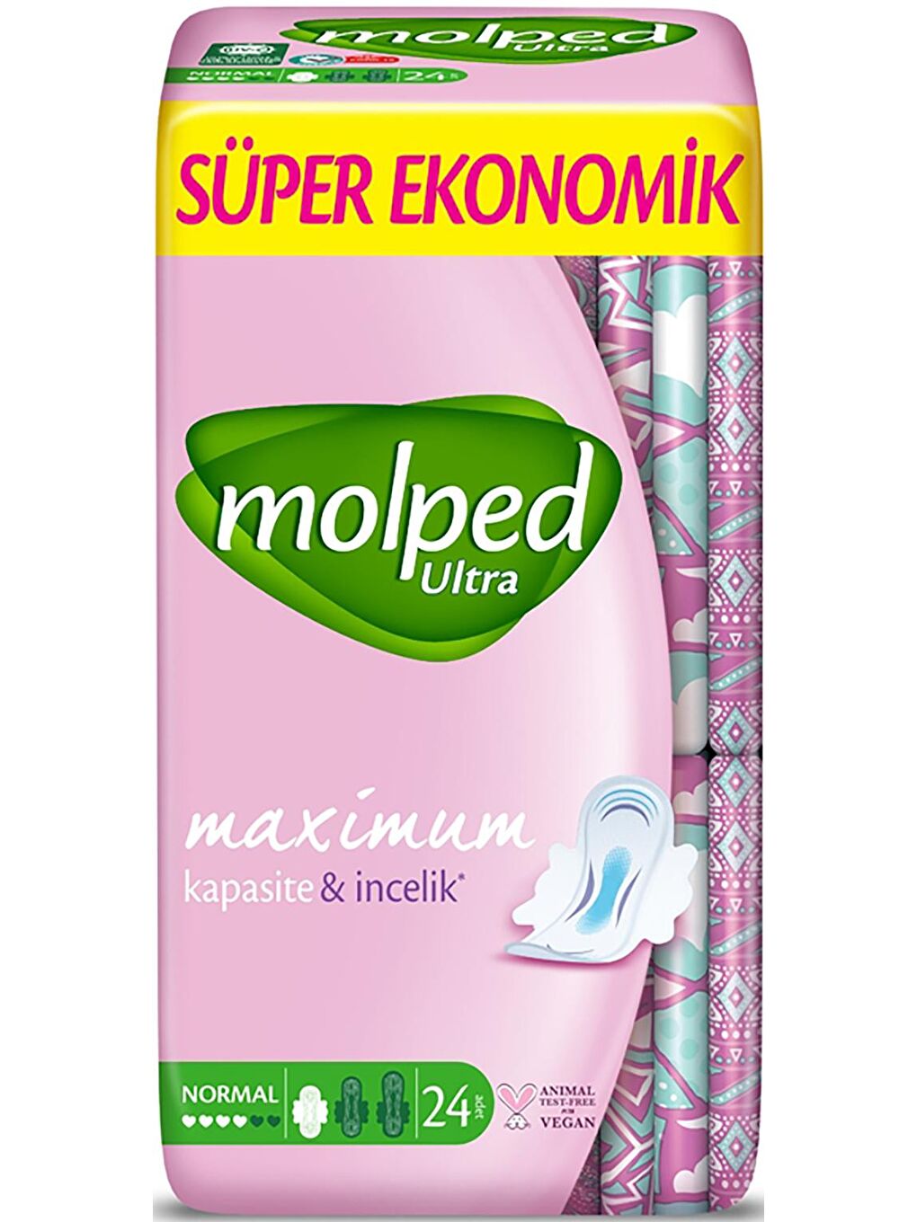 Molped Renksiz Ultra Hijyenik Ped Anatomik Normal Süper Ekonomik 24 lü