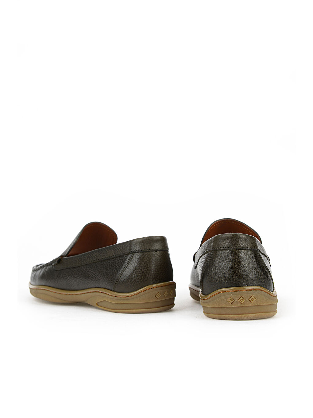 Erkek Hakiki Deri Günlük Ayakkabı 1611064Z213 Haki-2