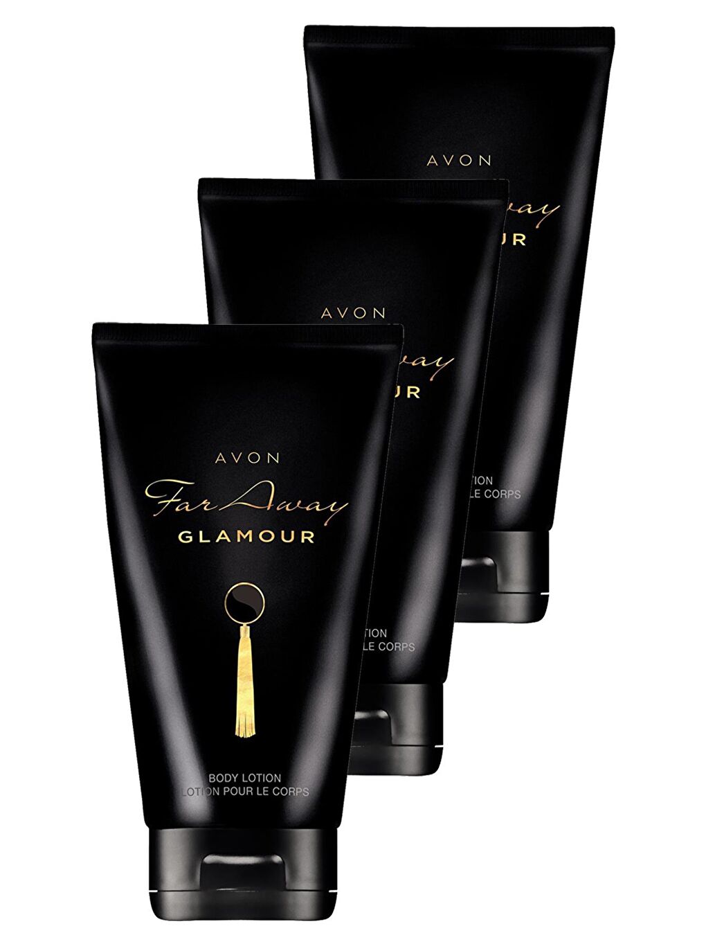 AVON Renksiz Far Away Glamour Vücut Losyonu 125 Ml. Üçlü Set