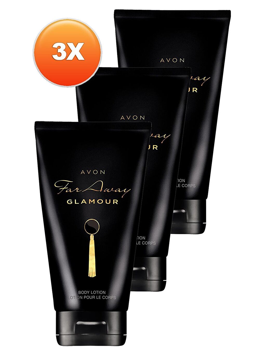 AVON Renksiz Far Away Glamour Vücut Losyonu 125 Ml. Üçlü Set - 1