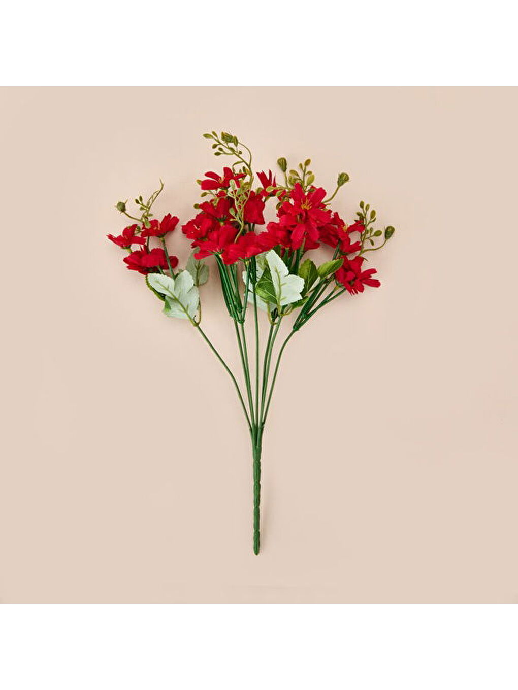 Dekoratif Yapay Papatya - Bordo - 34 cm-2