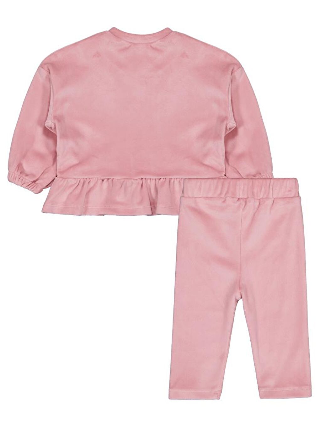 Baby Fırfırlı 6-18 Ay Takım - Pembe 9-12 Ay-1