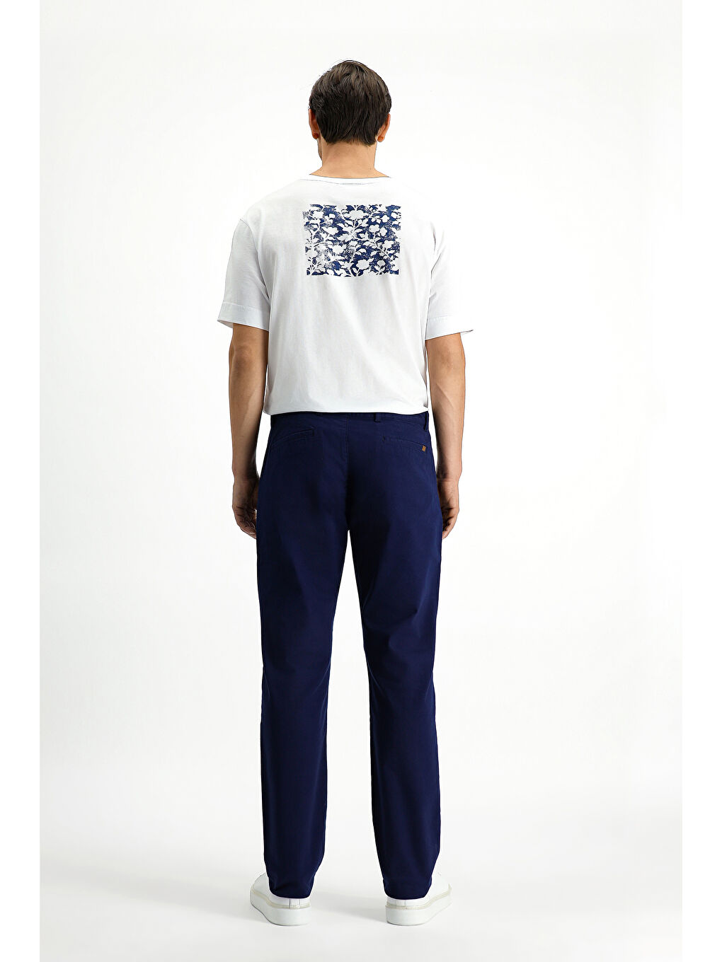 Lacivert Regular Fit Elastanlı Kanvas / Chino Pantolon-3