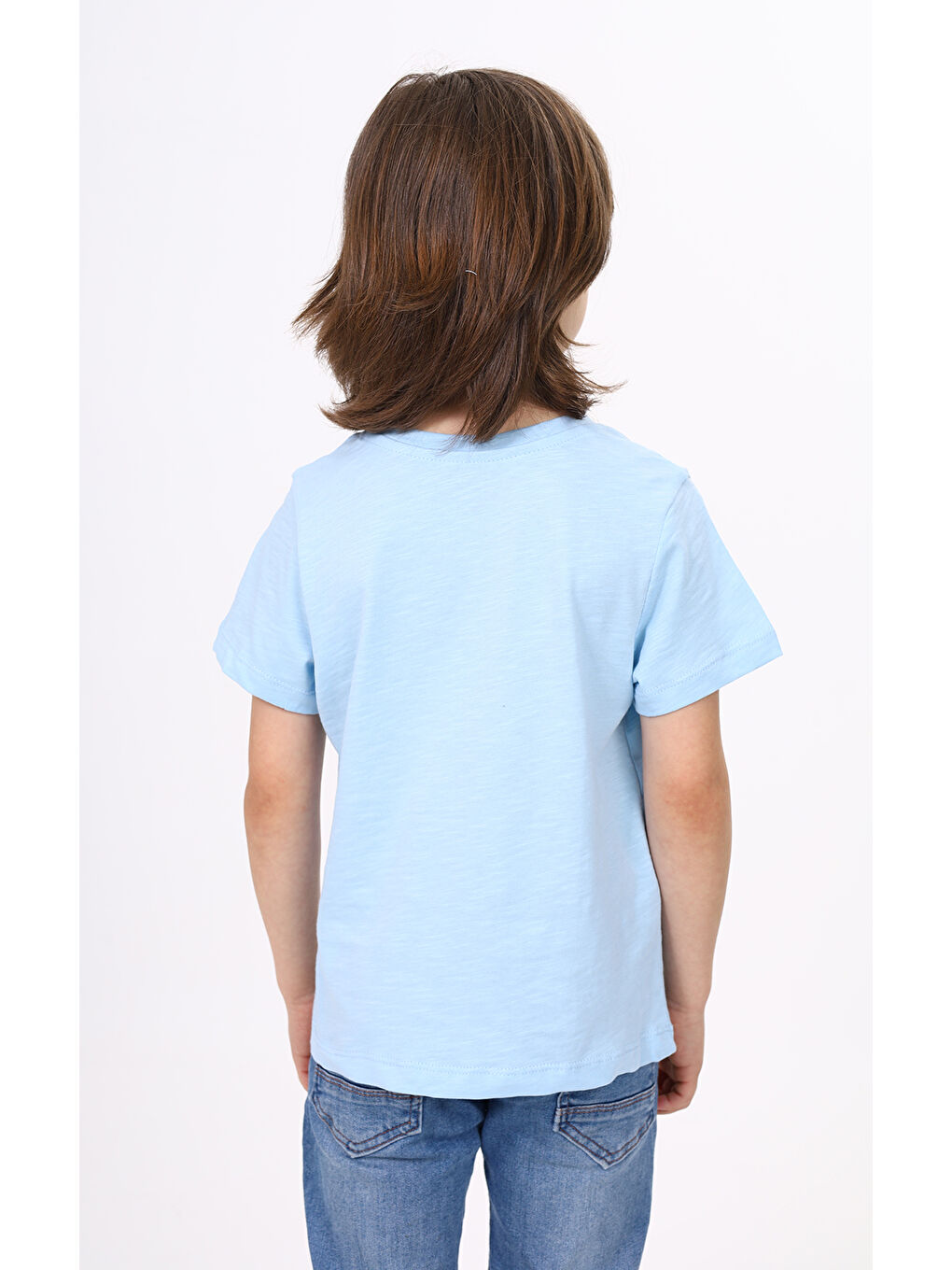 Lila Erkek Çocuk Nakışlı Tişört-3