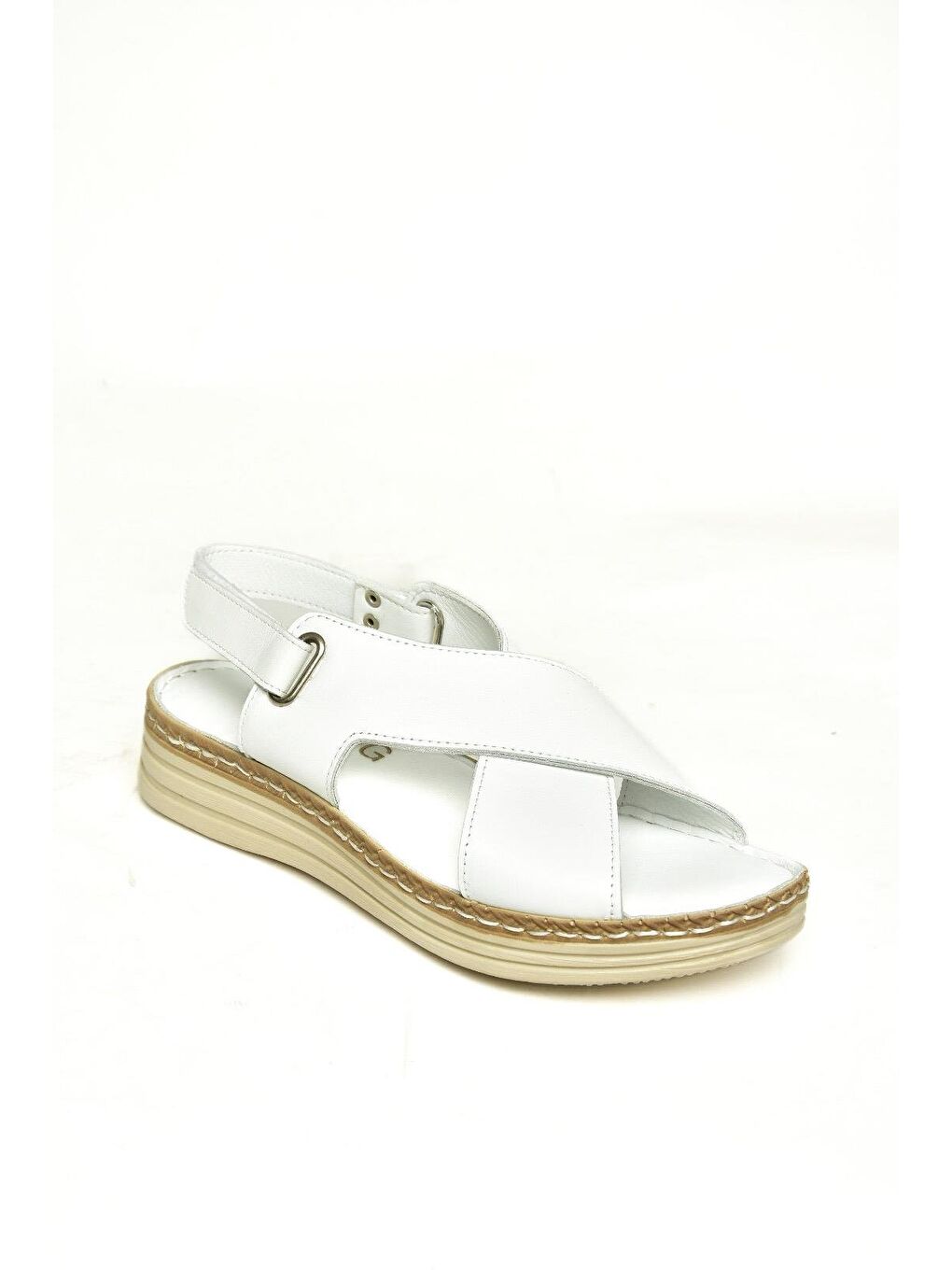 U5552405 Beyaz Kadın Sandalet-1
