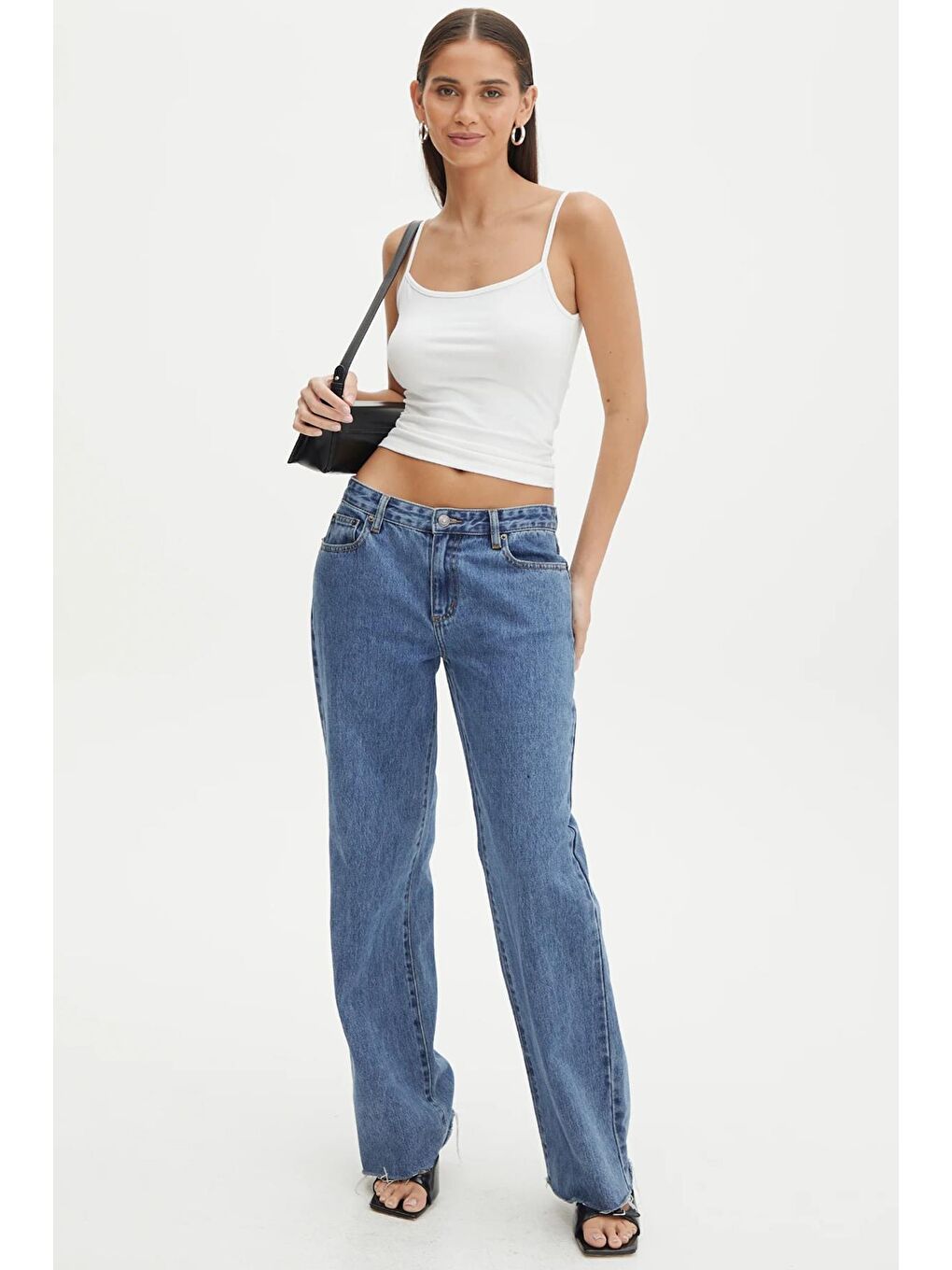 Beyaz Askılı Basic Kadın Atlet Mg2094-3