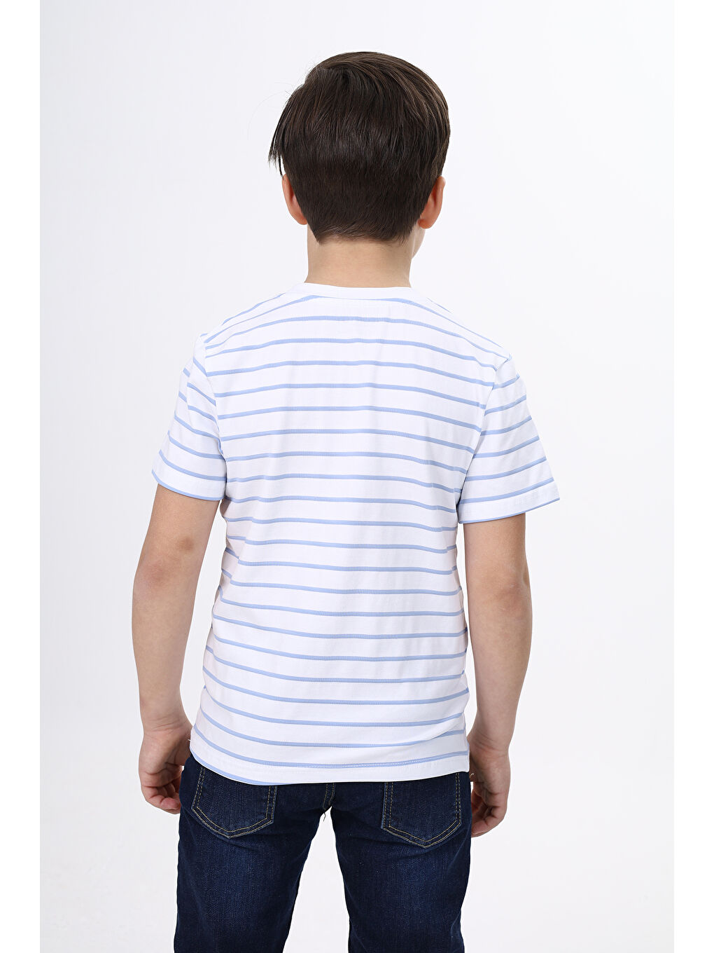Mürdüm Erkek Çocuk Çizgili Tişört-3