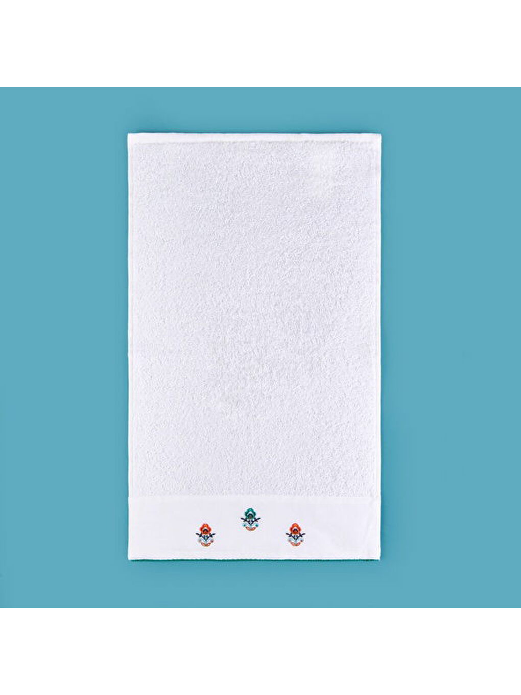 Soft Urban Delight Nakışlı El Havlusu - Ekru - 30x50 cm-2