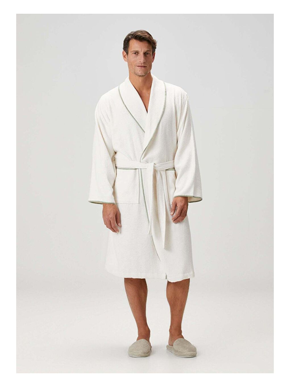 Dolce Bambu Erkek Bornoz Yeşil