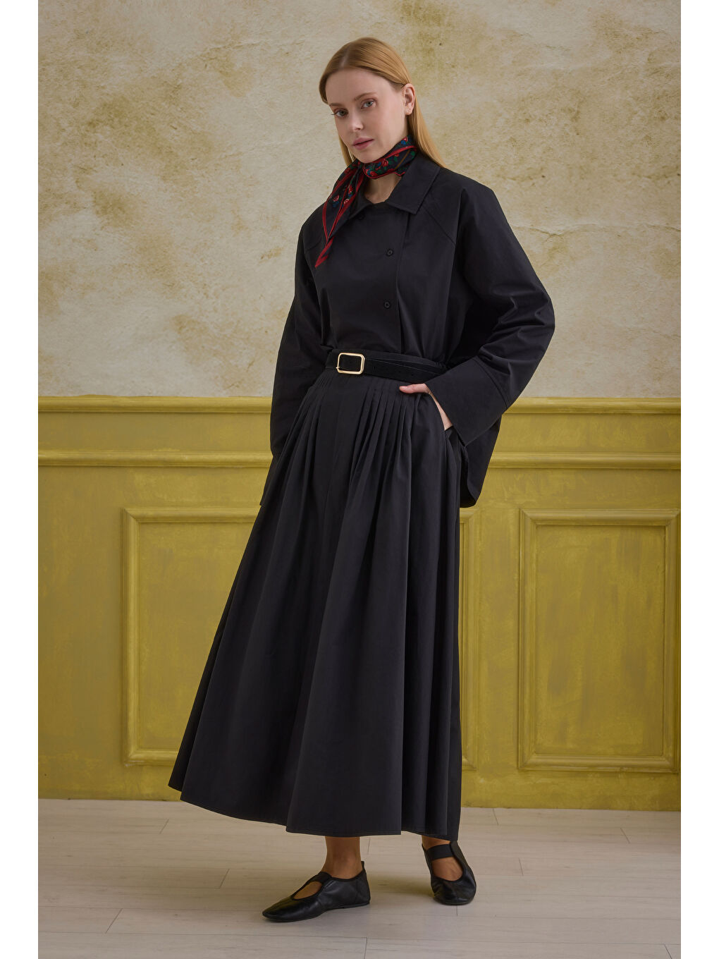 %100 Pamuk Etek Siyah-2