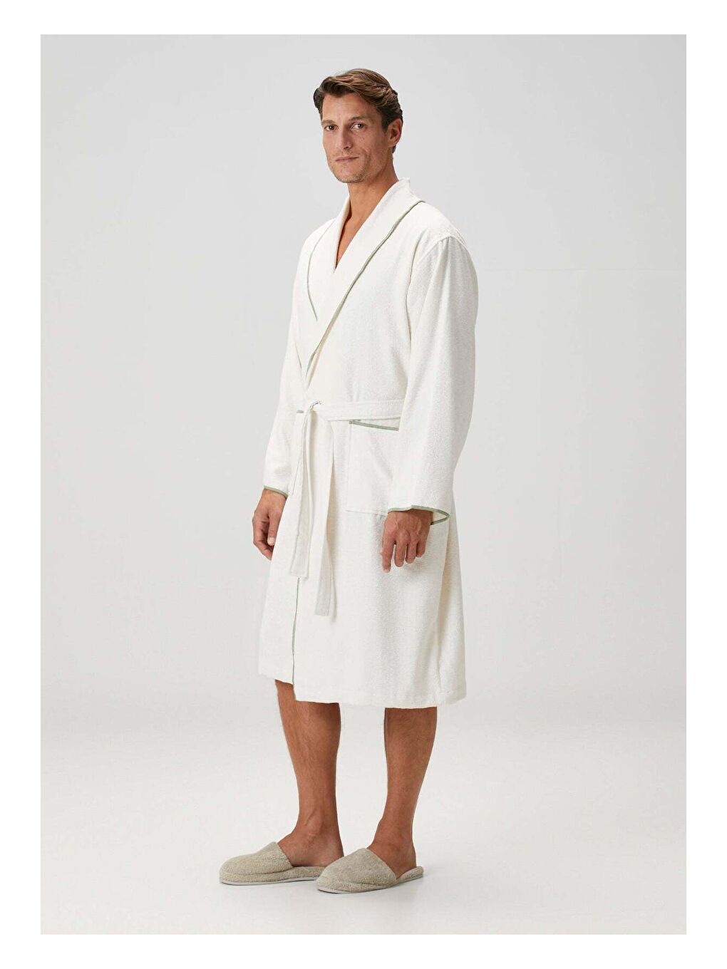 Dolce Bambu Erkek Bornoz Yeşil-2