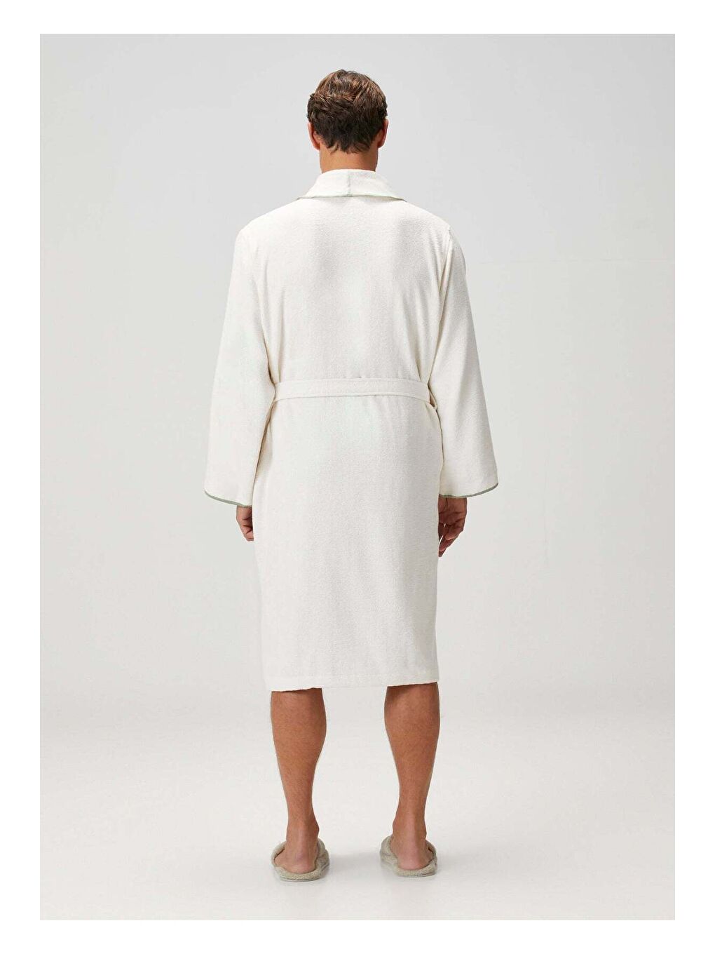 Dolce Bambu Erkek Bornoz Yeşil-4