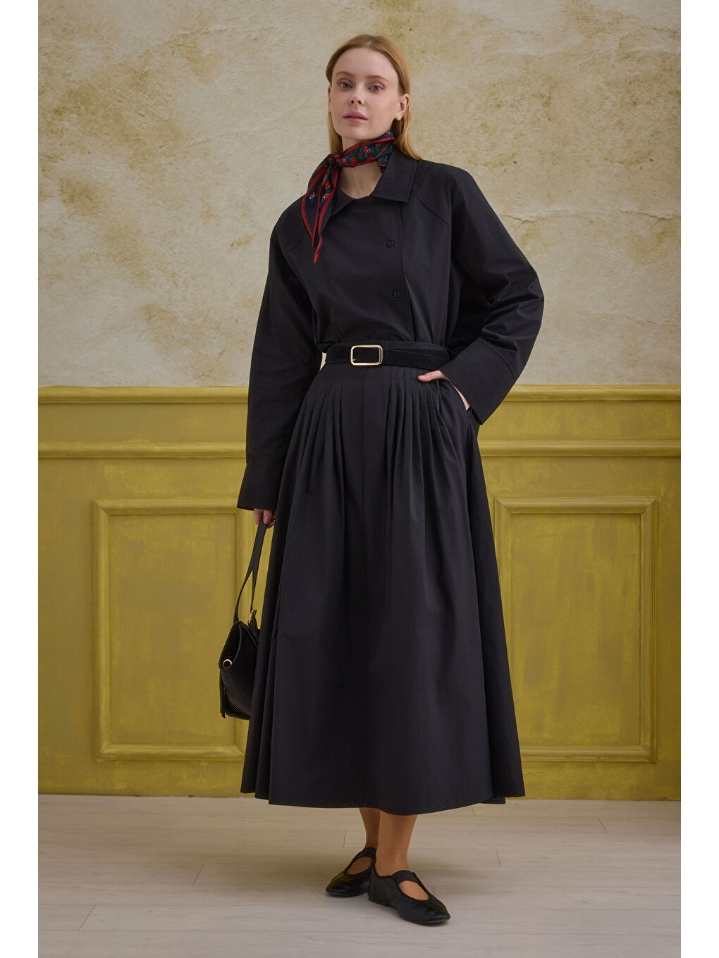 %100 Pamuk Etek Siyah-3