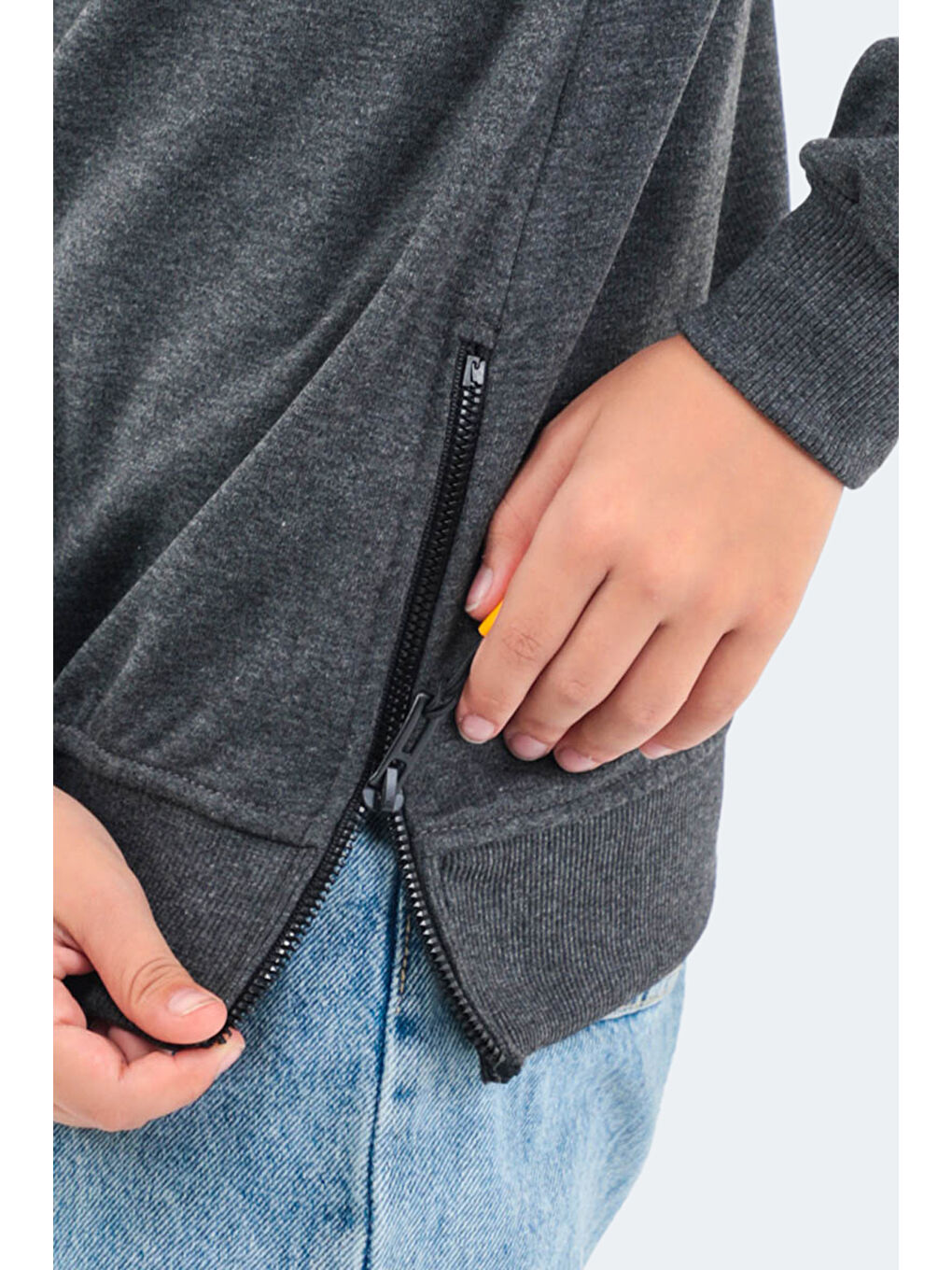 DUNA Unisex Çocuk Sweatshirt Koyu Gri-5