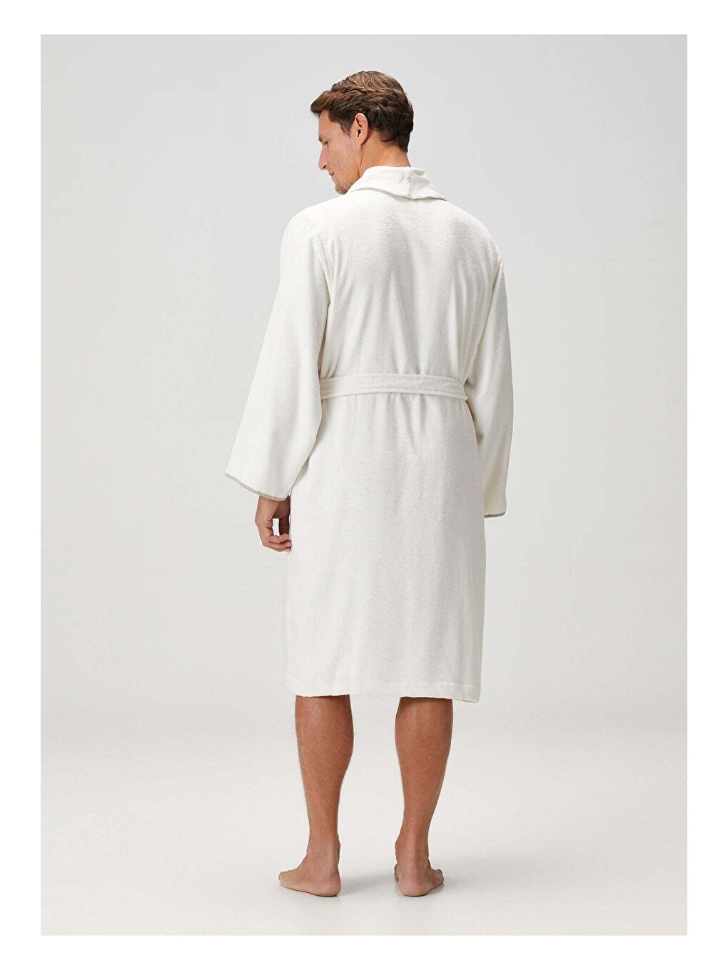 Dolce Bambu Erkek Bornoz Bej-4