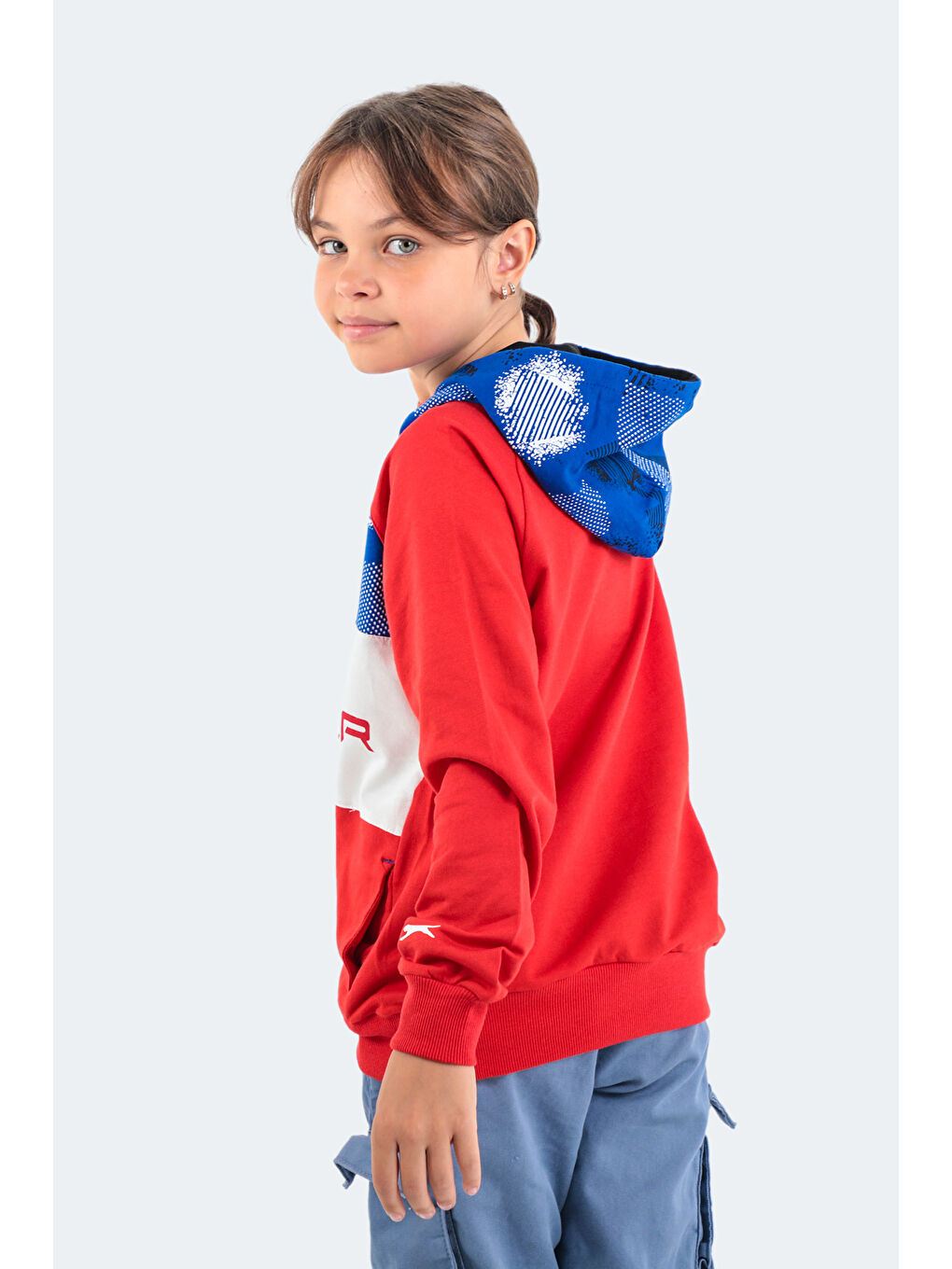 DRAGICA Unisex Çocuk Sweatshirt Kırmızı-6