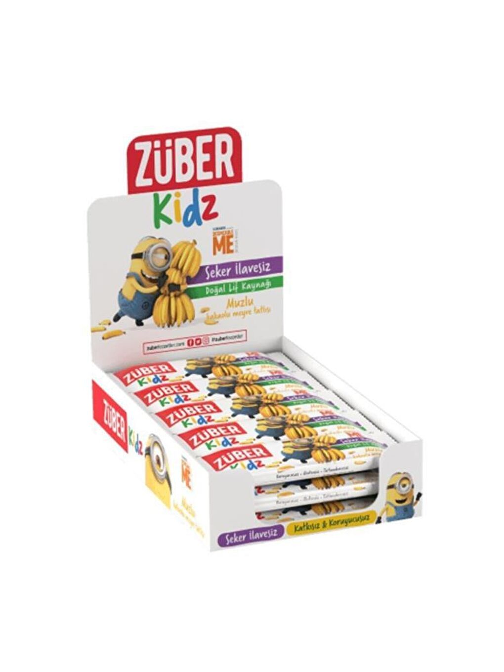 Züber Renksiz Kidz Muzlu Ve Kakaolu Meyve Tatlısı - 30 gr x 16 Adet