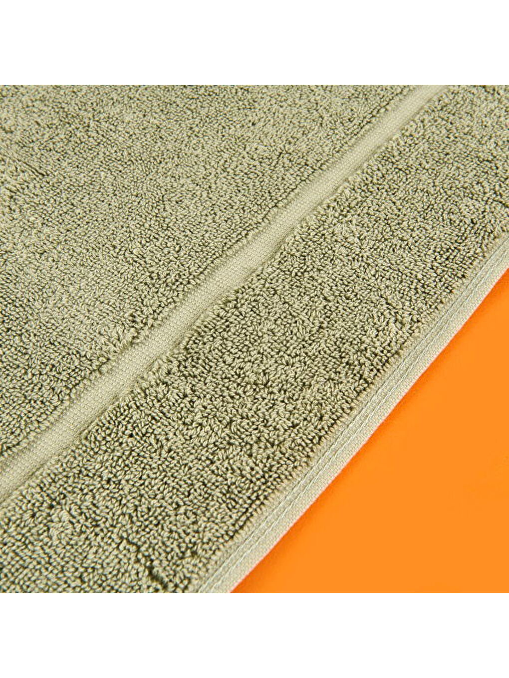 Soft Samantha Ayak Havlusu - Haki - 60x60 cm-1