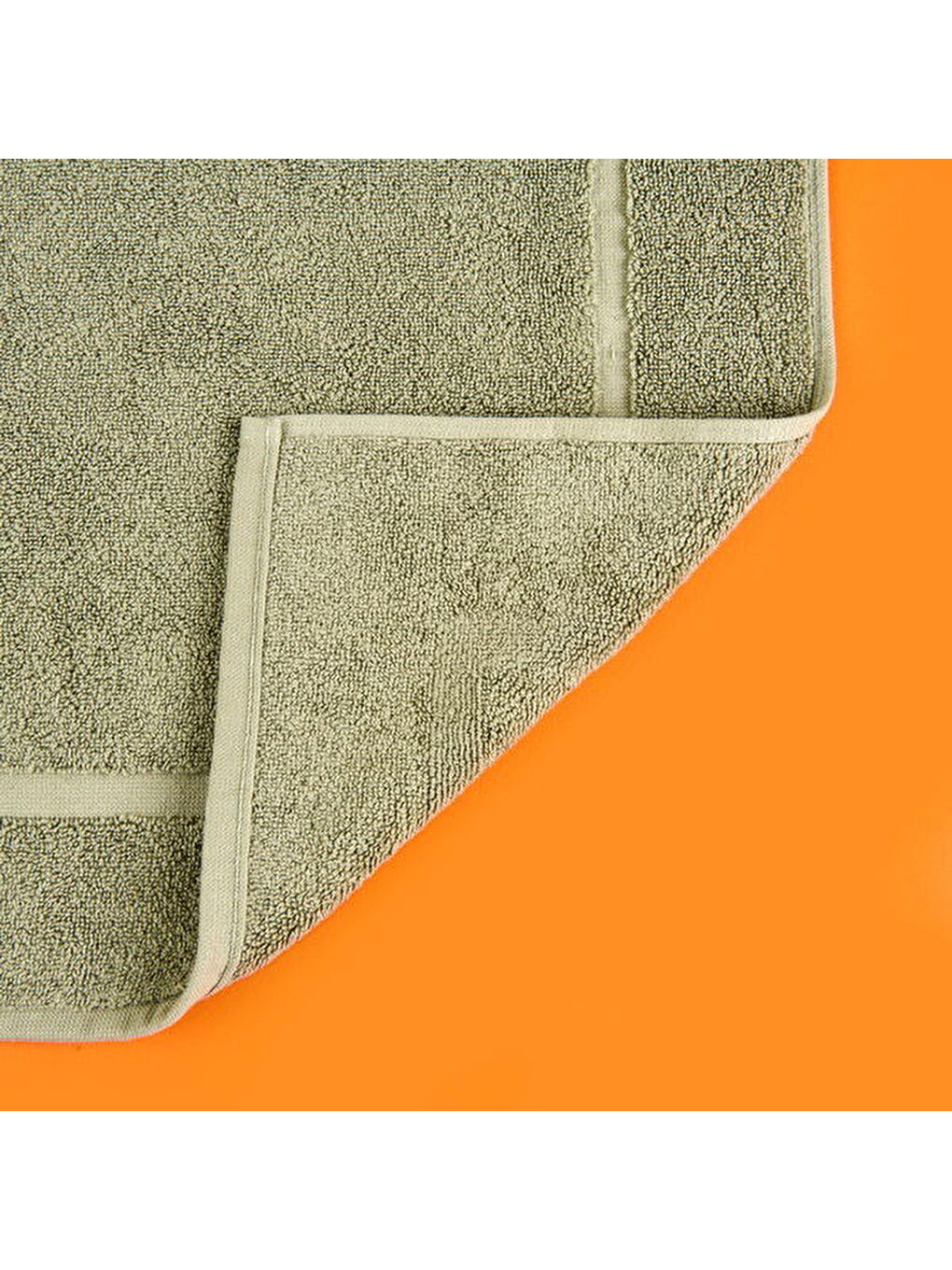 Soft Samantha Ayak Havlusu - Haki - 60x60 cm-2