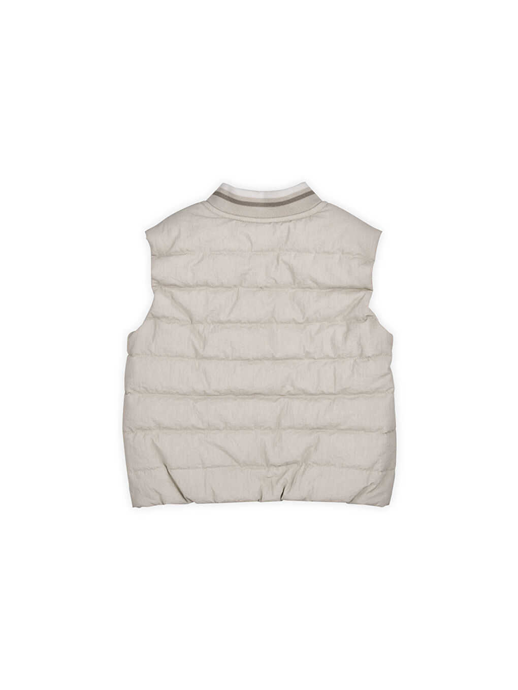 Erkek Çocuk Fermuarlı Micro Yelek Bej-5