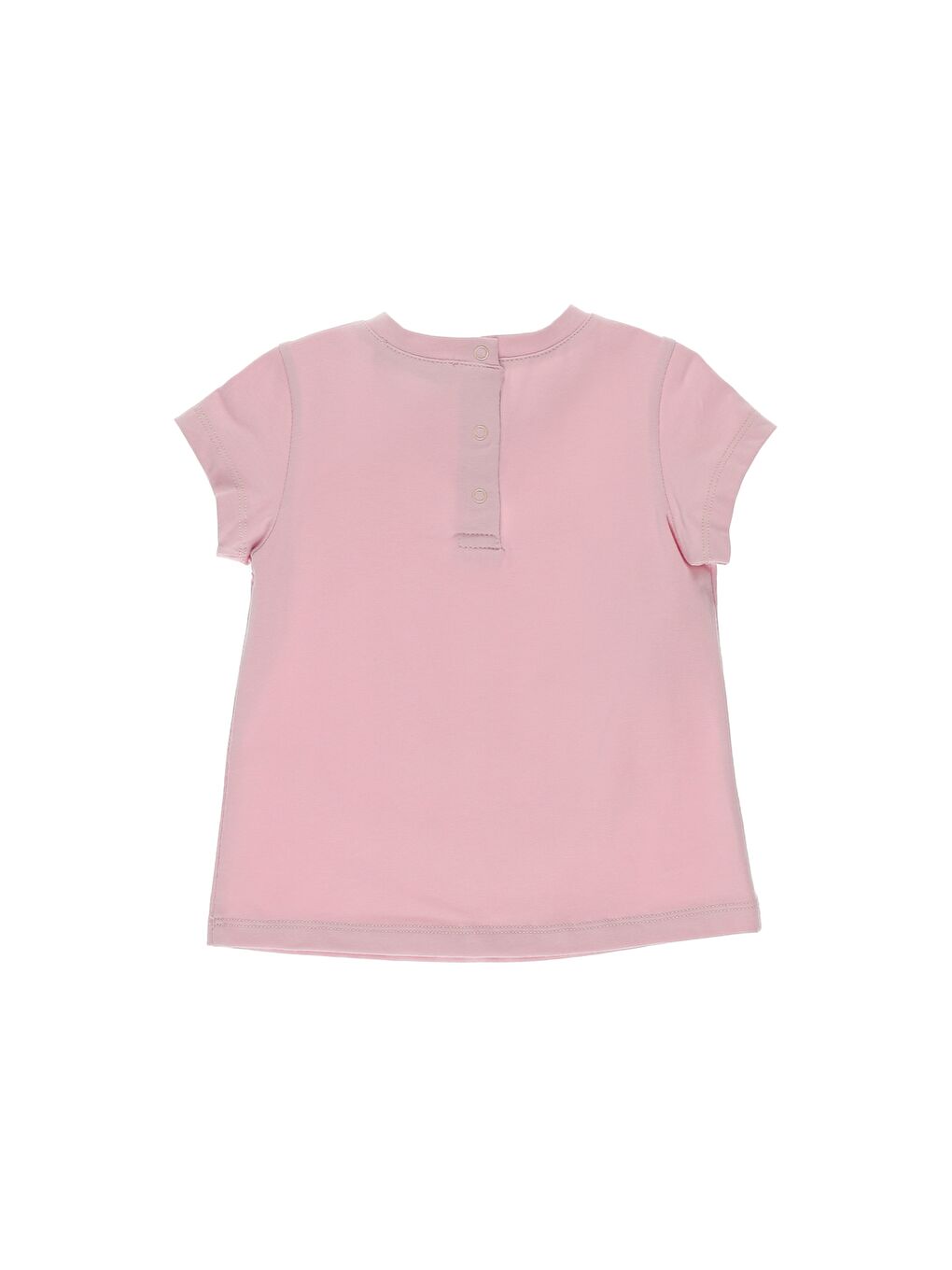 Panço Pembe Kız Çocuk  Nakış Detaylı T-Shirt - 2