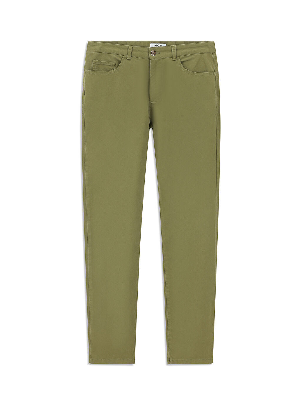 Haki Regular Fit Elastanlı Kanvas / Chino Pantolon-5