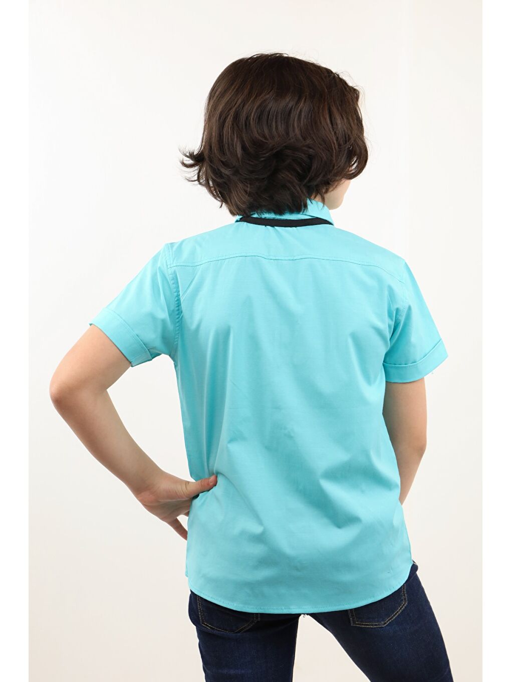 Yeşil Erkek Çocuk Gömlek-1