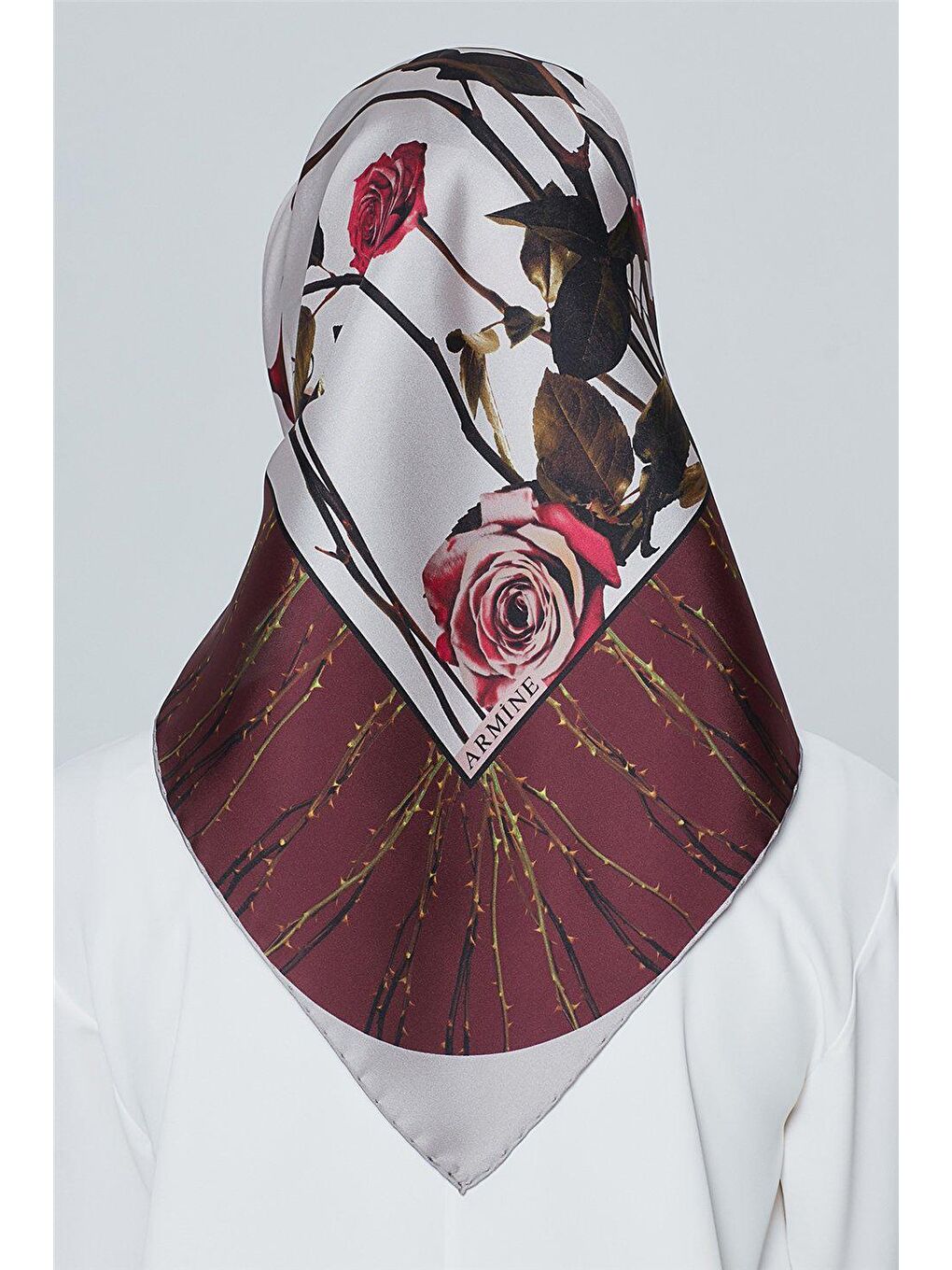 Karışık Nostalji Twill İpek Eşarp 18Ya7240 82-3