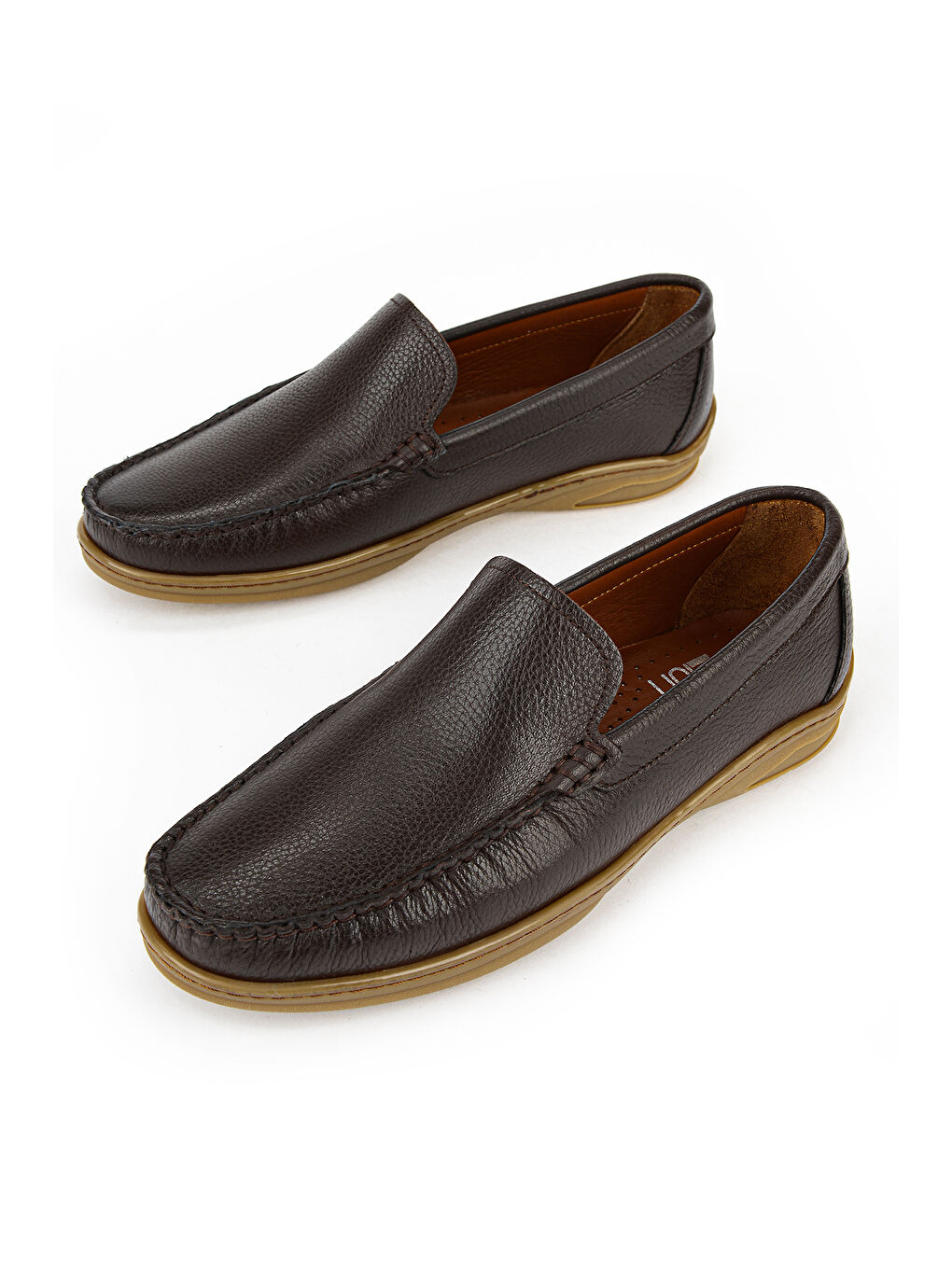 Kahverengi Erkek Hakiki Deri Günlük Ayakkabı 1611064Z213 Kahve-4