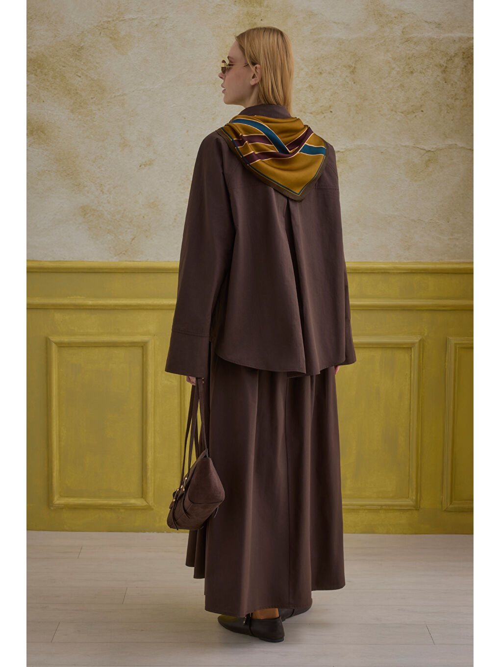 Kahverengi %100 Pamuk Etek Kahve-2