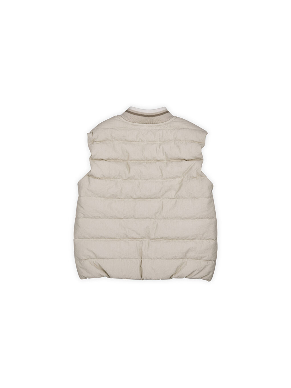 Erkek Çocuk Fermuarlı Micro Yelek Bej-4