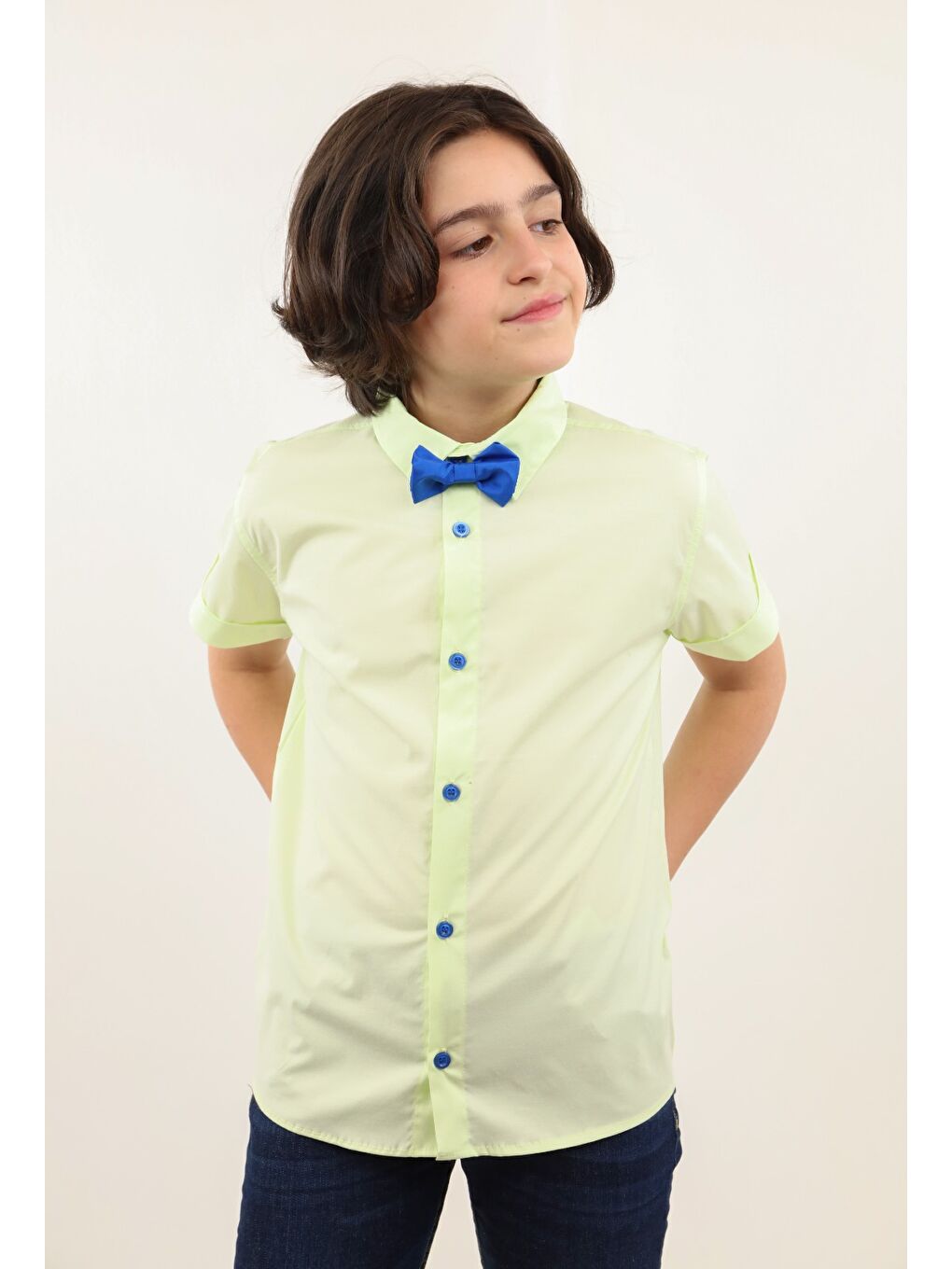 Sarı Erkek Çocuk Gömlek