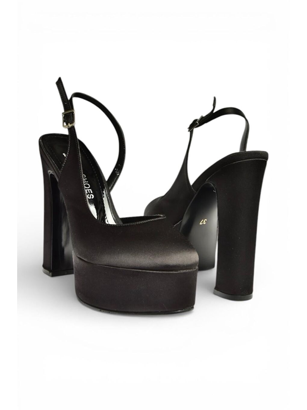 Siyah Kadın Topuklu Ayakkabı Y246195104-4