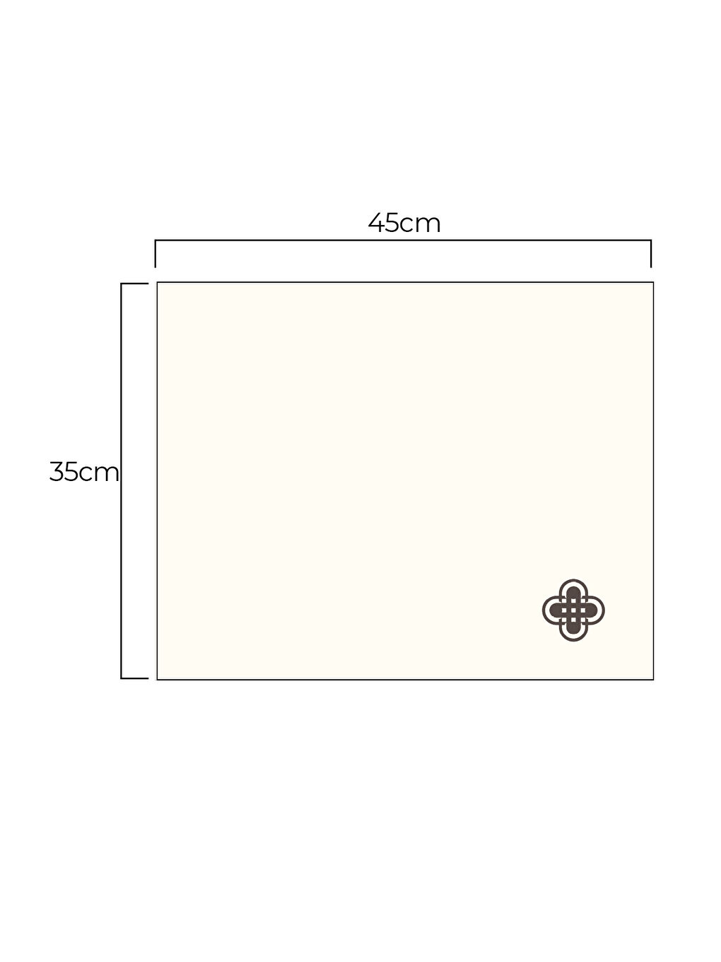 Twist Modern Geometrik Desenli  2'li Amerikan Servis Seti Bej–Kahve-1