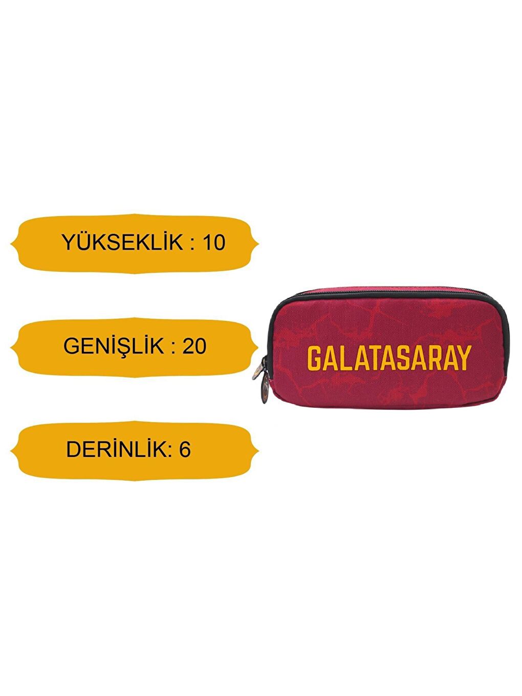 Galatasaray 2 Bölmeli Baskılı Kalemlik (24521) - 1