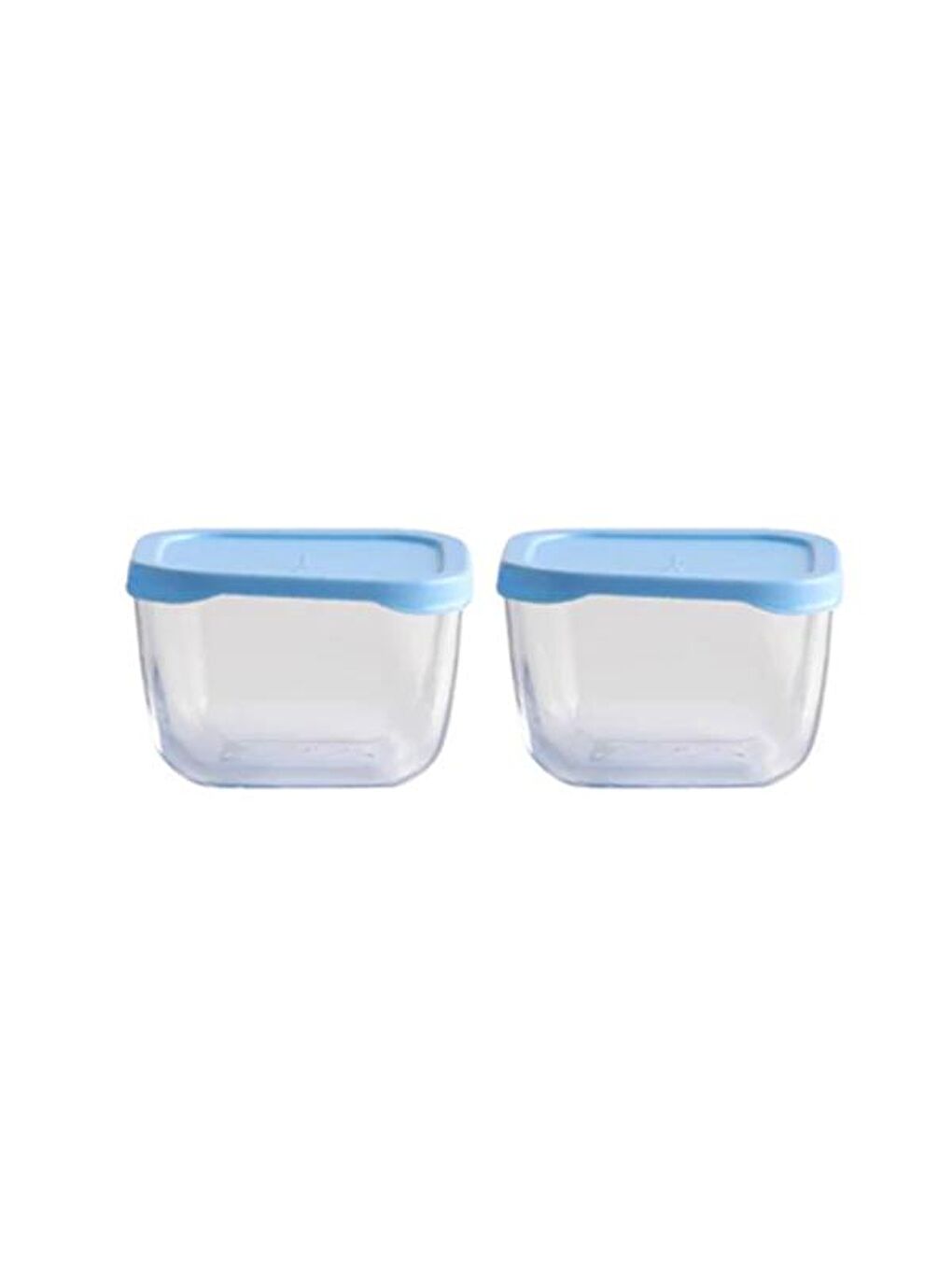 Snowbox 3'lü Saklama Kabı - Şeffaf / Mavi-2