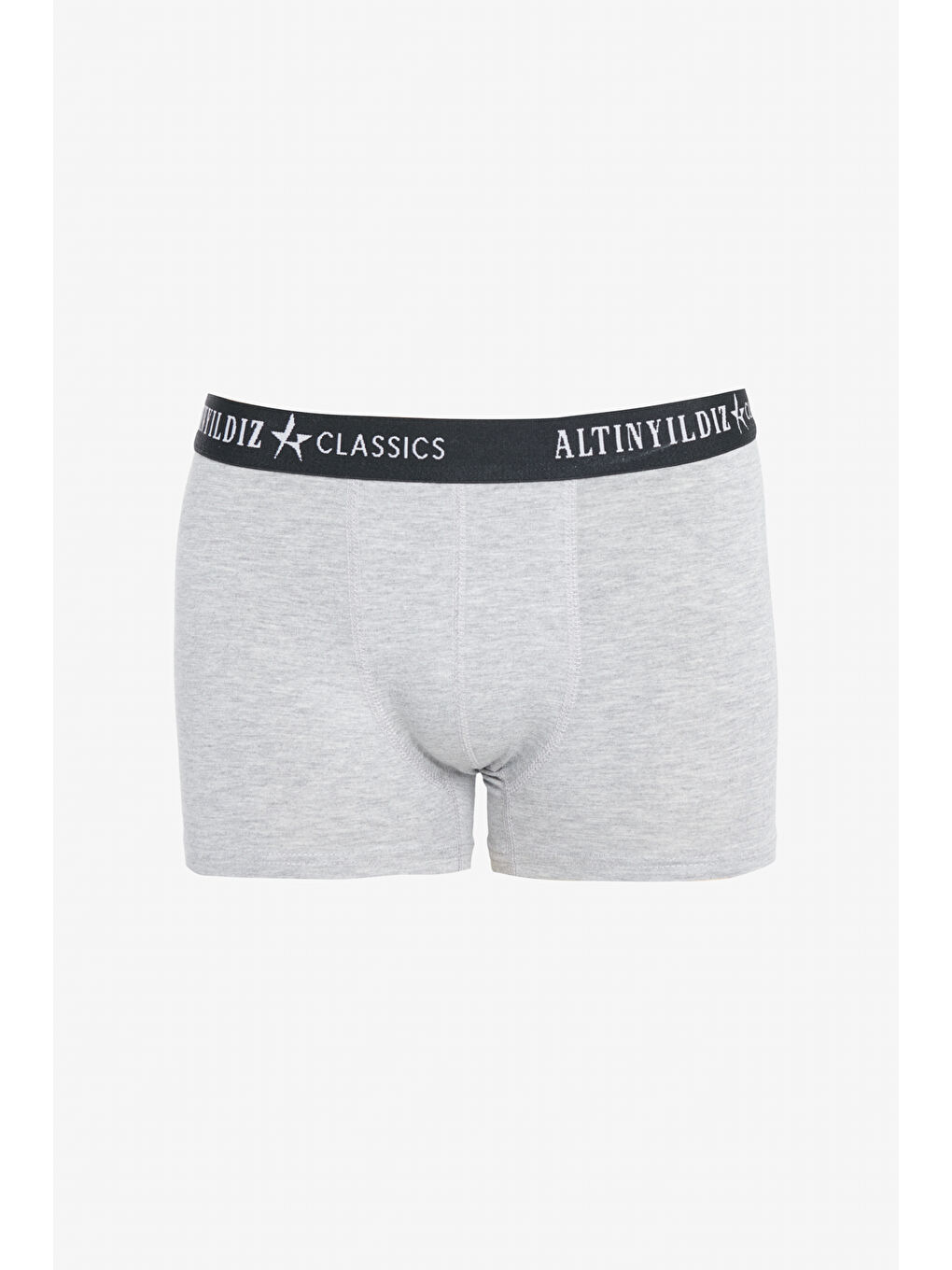 Erkek Siyah-Gri Standart Fit Normal Kesim 3'lü Modal-Pamuk Kumaş Esnek Boxer Paketi-1