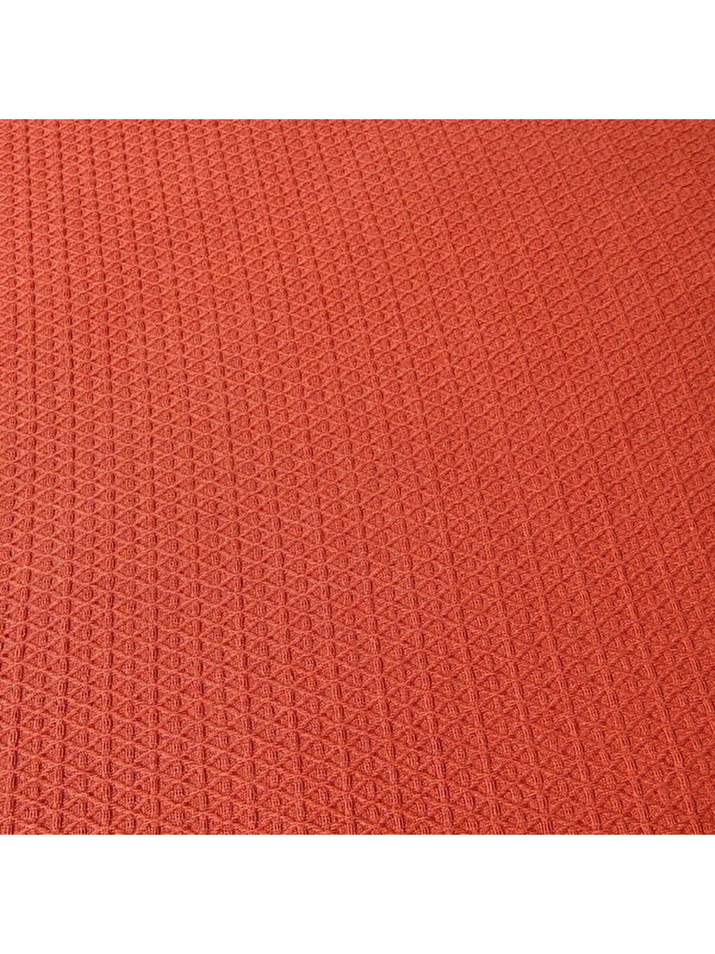 Kahverengi Soft Terra Çift Kişilik Pike - Kiremit - 200x220 cm-2