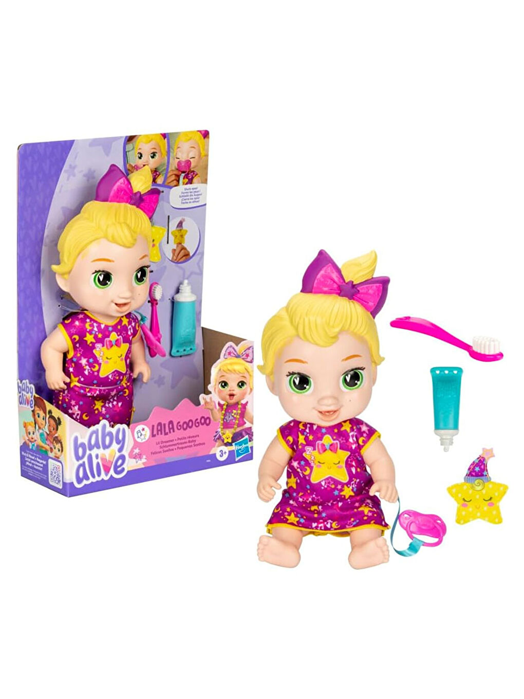 Baby Alive Renksiz Uykucu Bebeğim Sarışın F9856