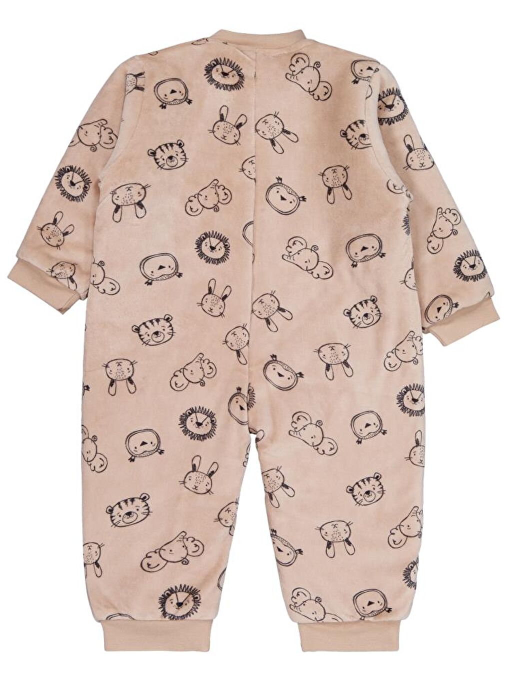 Bej Boys Sevimli Hayvanlar Empirme 60 Gr 2-5 Yaş Uyku Tulumu-3