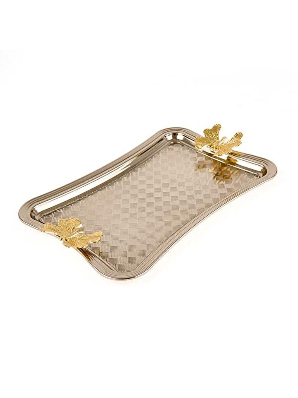 Gri Kelebek Tepsi - Gümüş-2