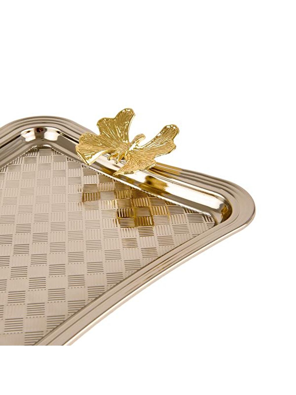 Gri Kelebek Tepsi - Gümüş-4